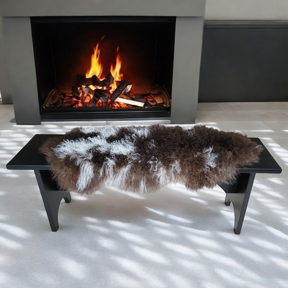 MUST HAVE! Luxury Tibet Mongolian Sheepskin Decorative Throw or Warming Blanket - Picture 2 of 16